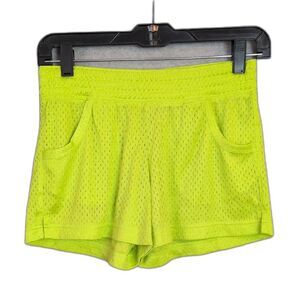 BCG Neon Greenish Yellow Athletic Shorts Women's XS